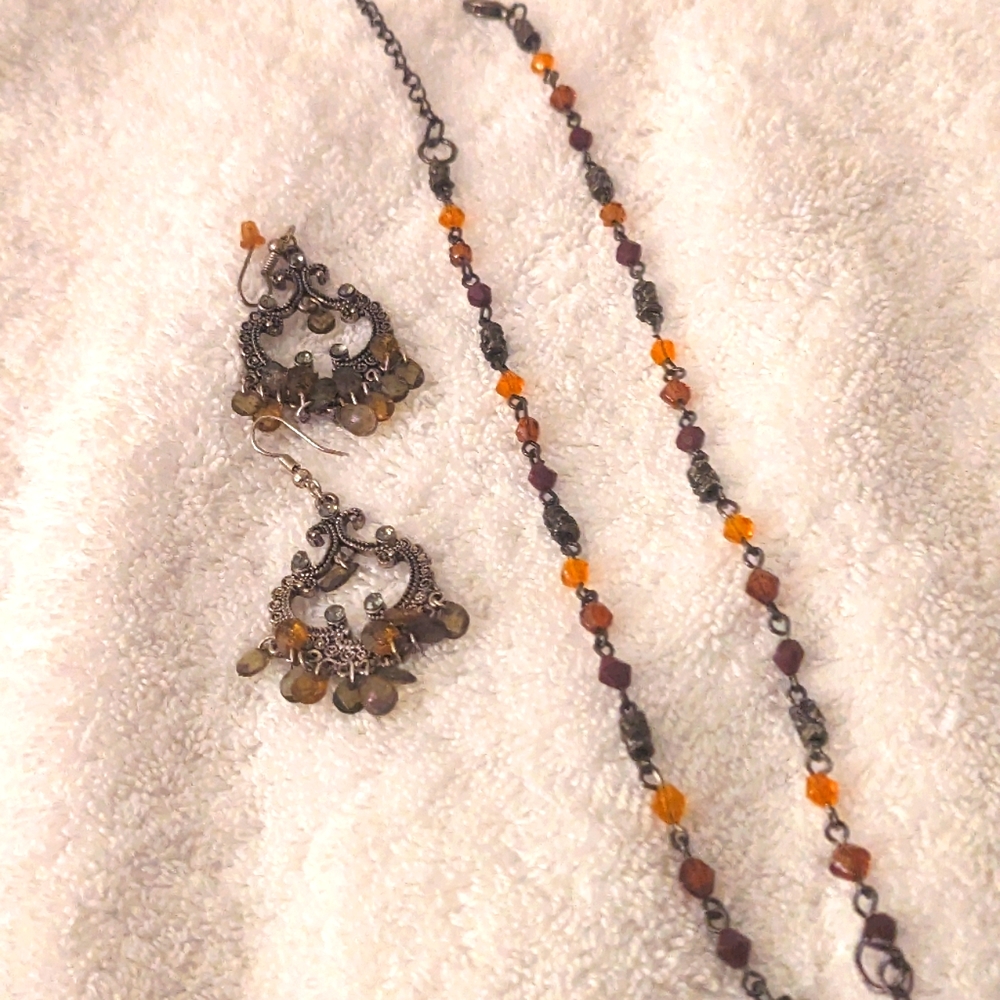 Necklace and Earrings